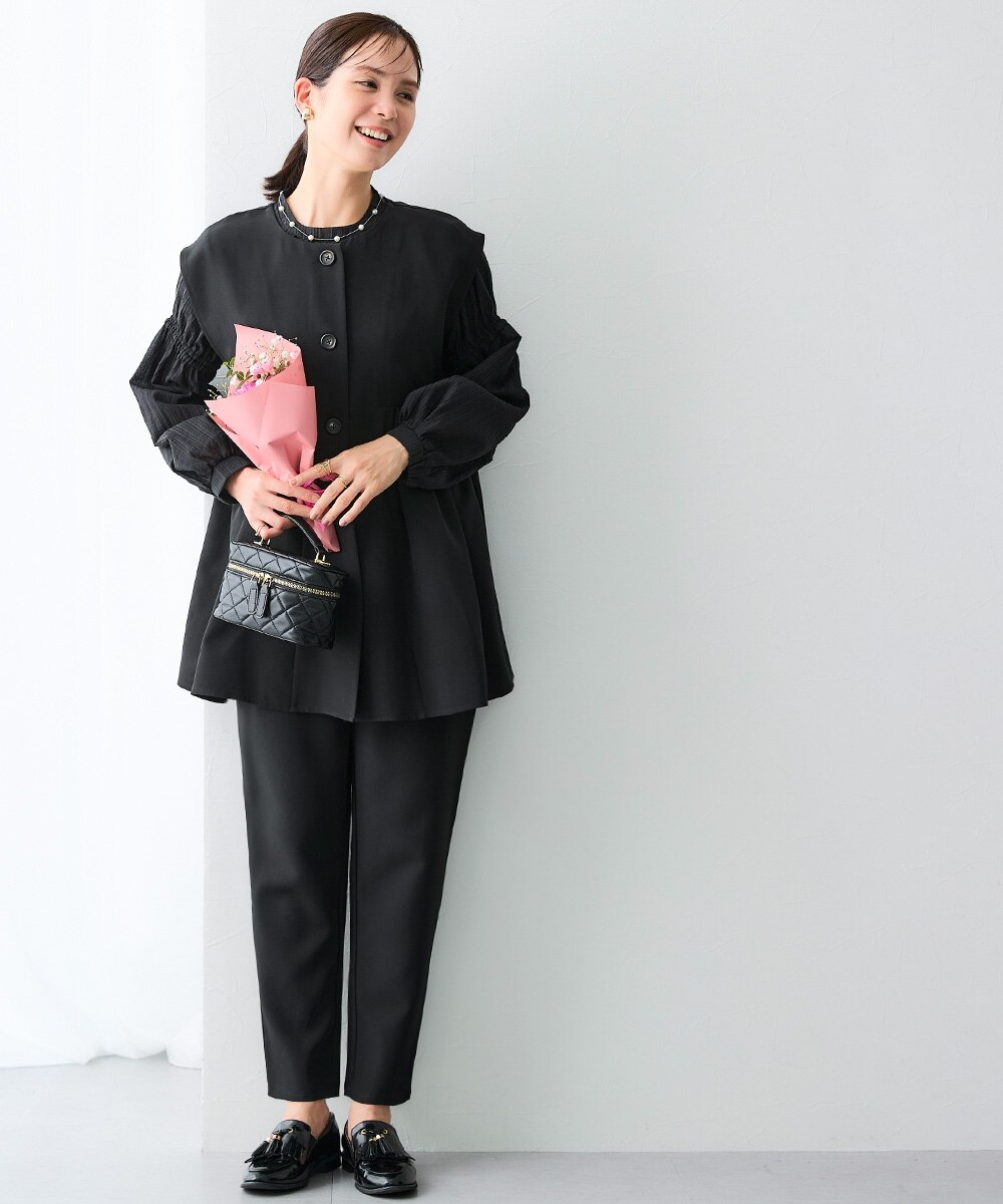 ZOZO限定】ダブルクロス素材ジレセットアップスーツ（ジレ＋テーパード