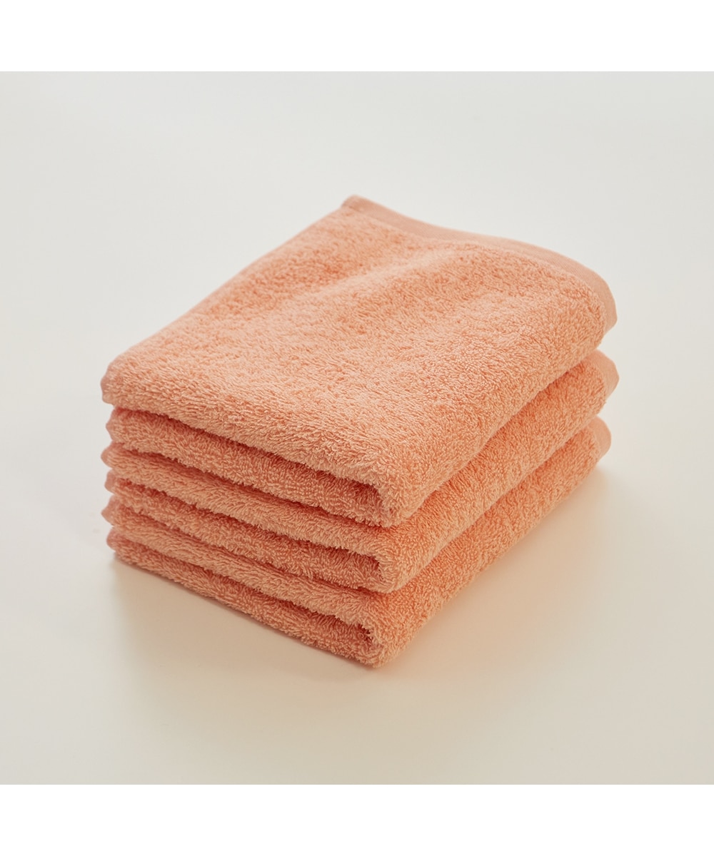 Dailycolor 中厚手フェイスタオル同色3枚セット 通販【ニッセン】