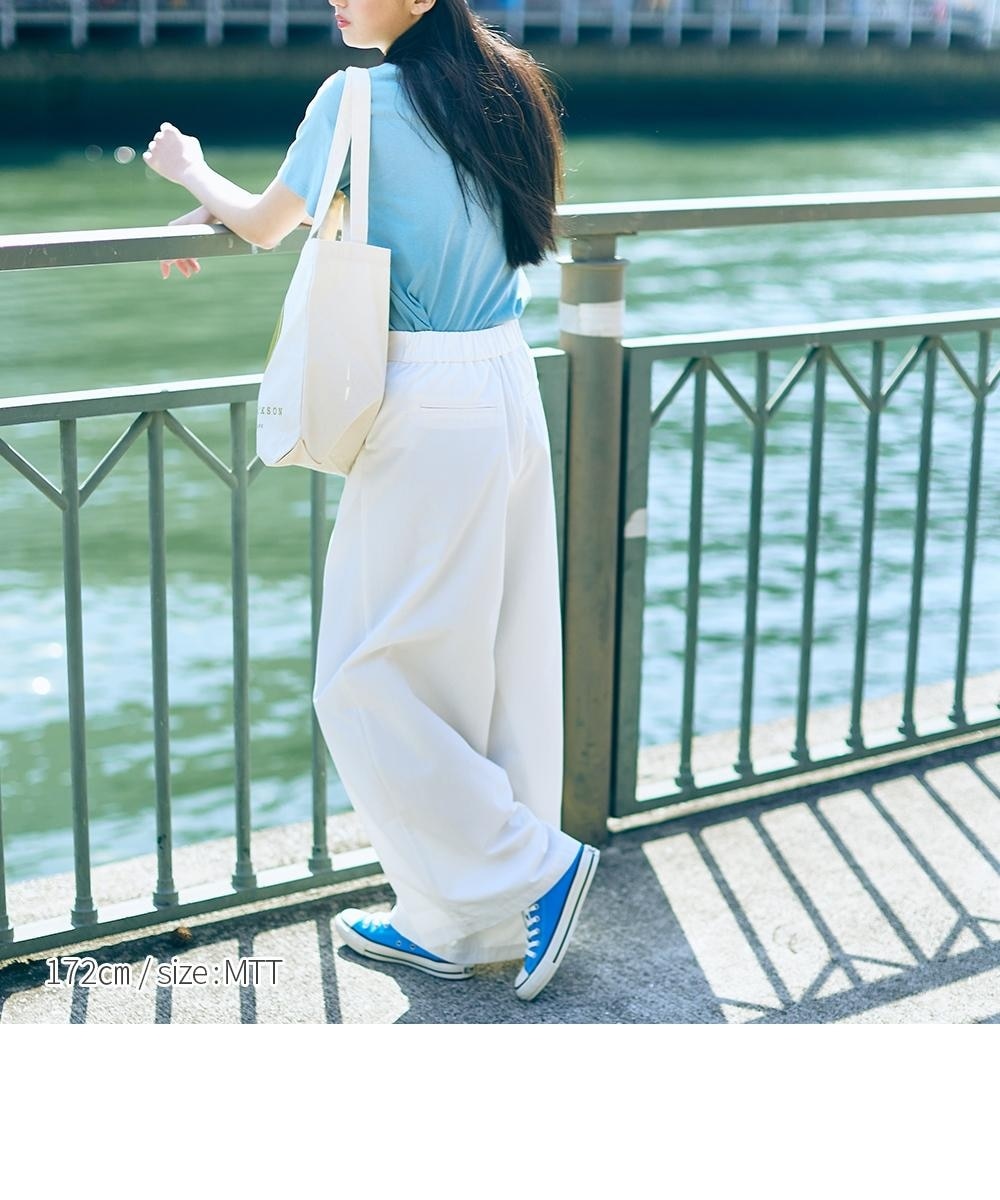 高身長 タックワイドパンツ 丈長め・トールサイズ Essenave 通販