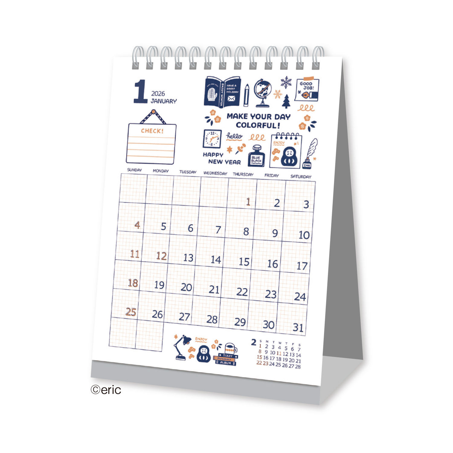 eric 卓上｜卓上カレンダー｜カレンダー｜商品を探す｜新日本