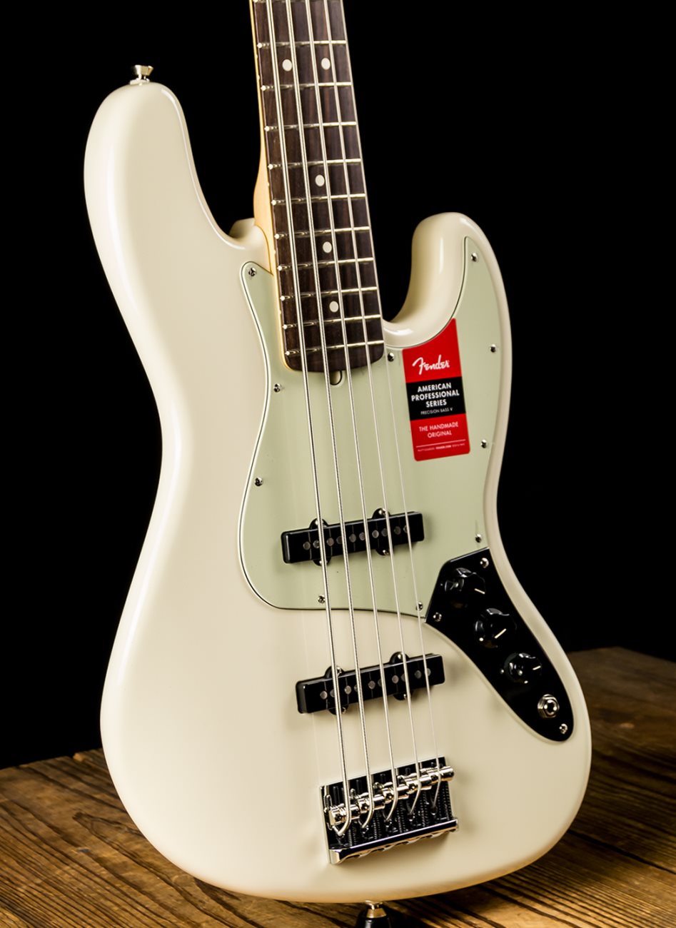 Fender American Professional Jazz Bass V - Olympic White