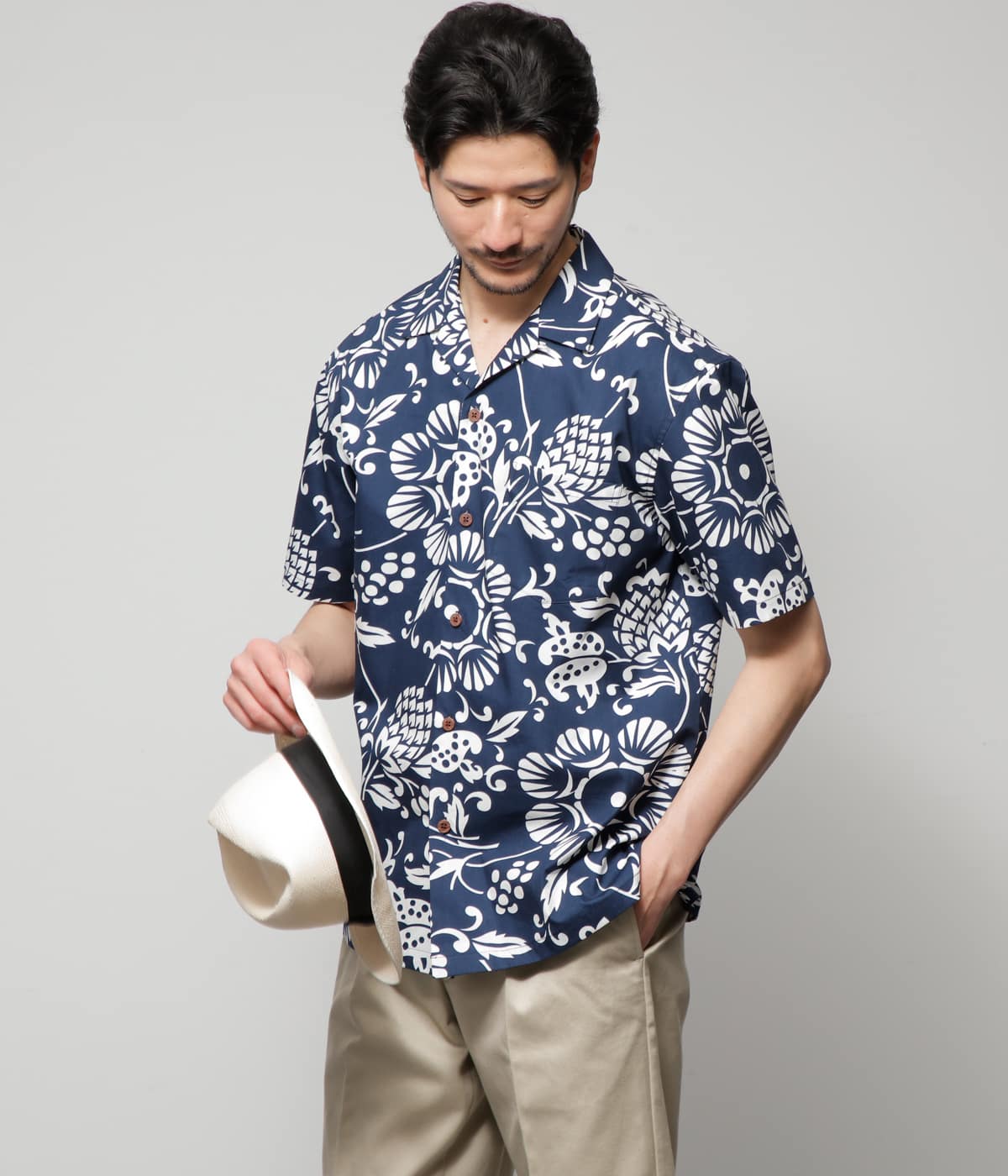 60th×コラボ】KAHALA×NEWYORKER DUKE'S PAREO キャンプカラー アロハ