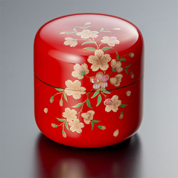 ミニ骨壷 蒔絵 ゆとり 朱塗 さくら | ソウルジュエリー 公式ブランドサイト