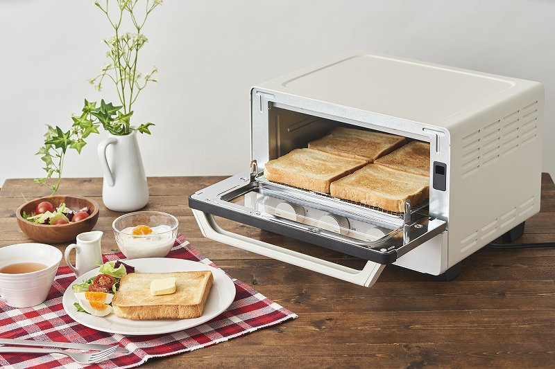 扉が外せるスチームオーブントースター OB-T133BK-WH｜の通販は