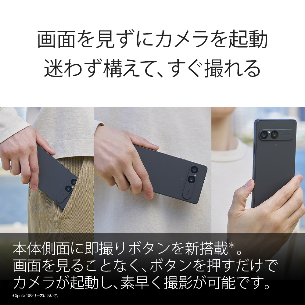 SIMフリー】Xperia 10 VII 8GB+128GB Xperia チャコールブラック XQ