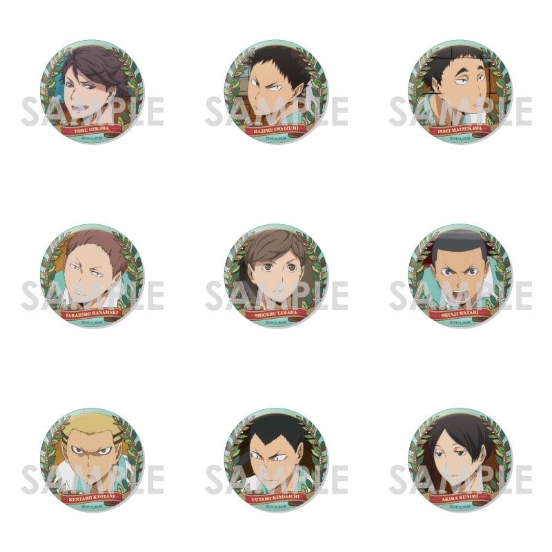 ハイキュー j-world 青葉城西 缶バッジ 及川 岩泉 花巻 松川