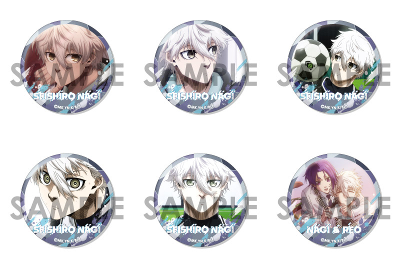 ☆ ブルーロック ミリタリー 缶バッジ 凪 玲王 Blue military ブルロ