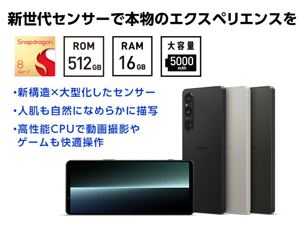 美品 SONY Xperia 1 V XQ-DQ44 SIMフリーAndroid