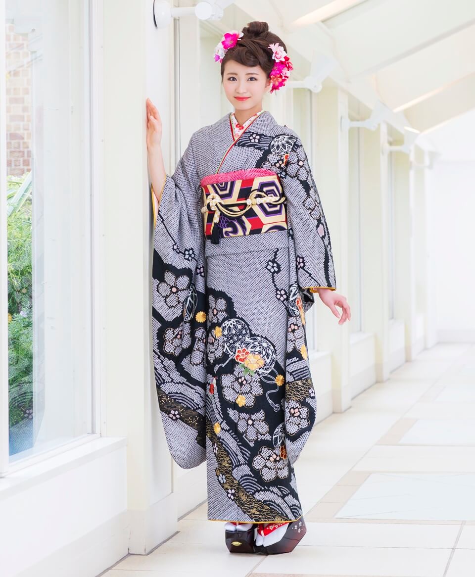 黒地 総絞り[FS0603] | 成人式振袖レンタル京都さがの館