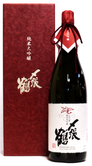 日本酒：〆張鶴 純米大吟醸 RED LABEL 三割五分磨き／宮尾酒造 ｜ 新潟