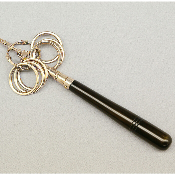 木製柄杓 フックとチェーン付き 自在鉤 木製柄杓 フックとチェーン付き