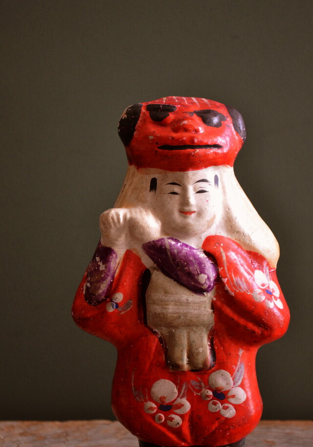 郷土人形 アンティーク 越後獅子 角兵衛獅子 郷土玩具 Antique Sam's