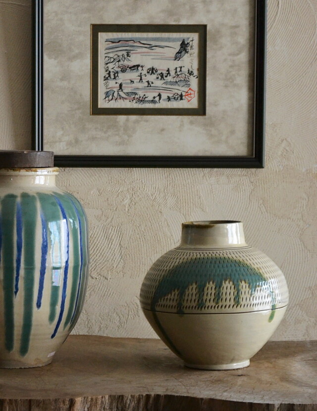 小石原焼 花瓶 工芸品 リS 【公式通販】