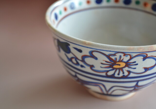 Antique Sam's Collection色絵安南茶碗 松古窯 佐久間勝山作