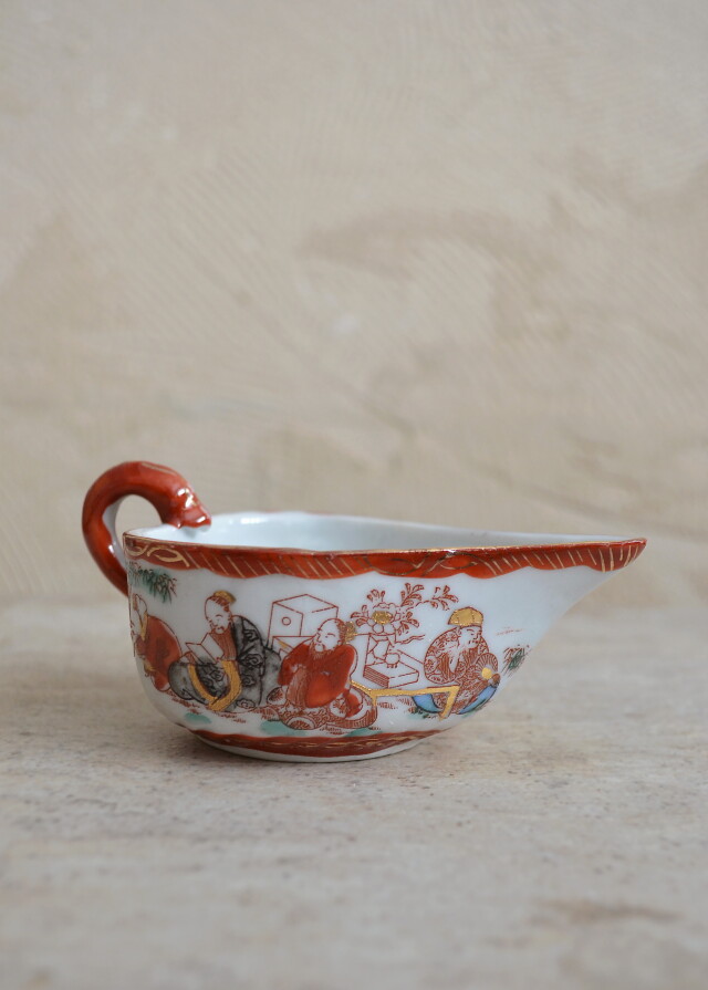 九谷湯冷まし煎茶茶碗3客セット 煎茶道具 小鉢 向付 色絵 和食器