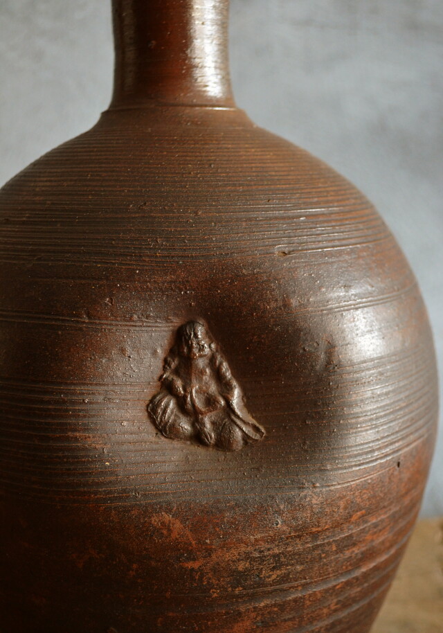 Antique Sam's Collection備前人形徳利 へそ徳利 備前焼