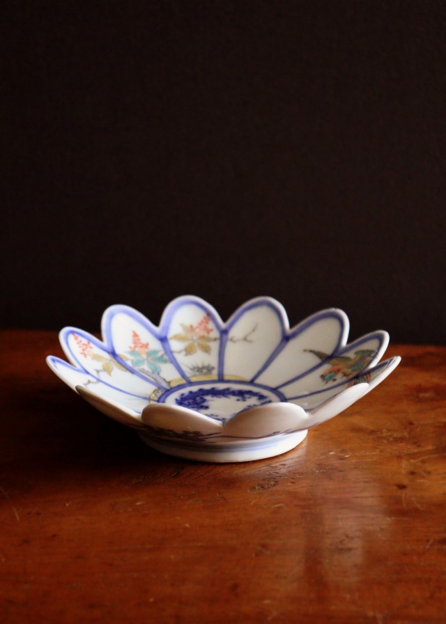 明治期 古伊万里 色絵 金彩 煌びやかで豪華な絵付けの深皿