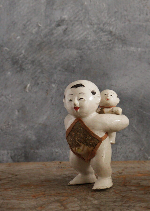 古作 土人形 狐 お稲荷さん 郷土人形 今戸人形 古道具 アンティーク