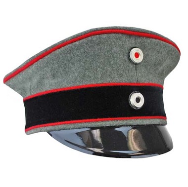 第一次大戦頃 希少 大サイズ 実物ドイツ軍将校制帽 名前入り 第一次