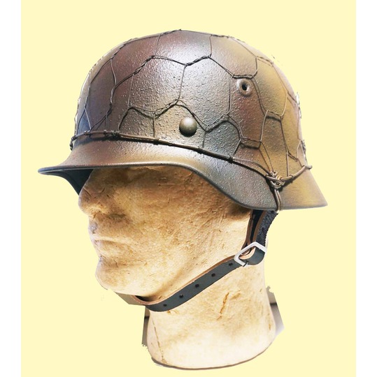 WWⅡ ドイツ軍 M38型降下猟兵ヘルメット(グレー) 1/16 ドイツ軍 M38