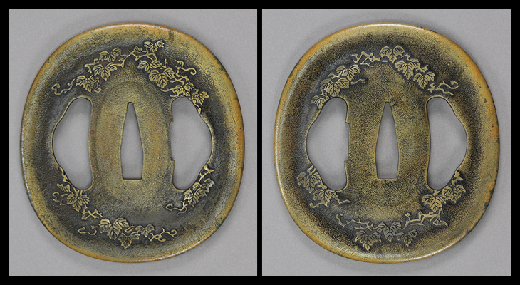 鍔：蔦図 Tsuba:Tsuta Zu