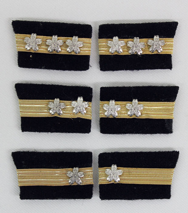 日本海軍 軍装用襟章・肩章セット 日本海軍 軍装用襟章・肩章セット