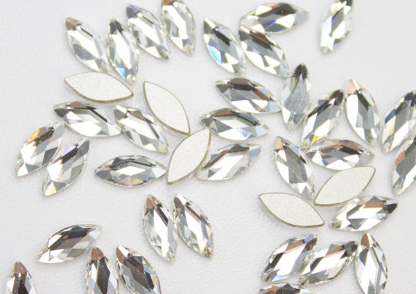 スワロフスキー マーキス クリスタル-#2201 3-ラインストーン