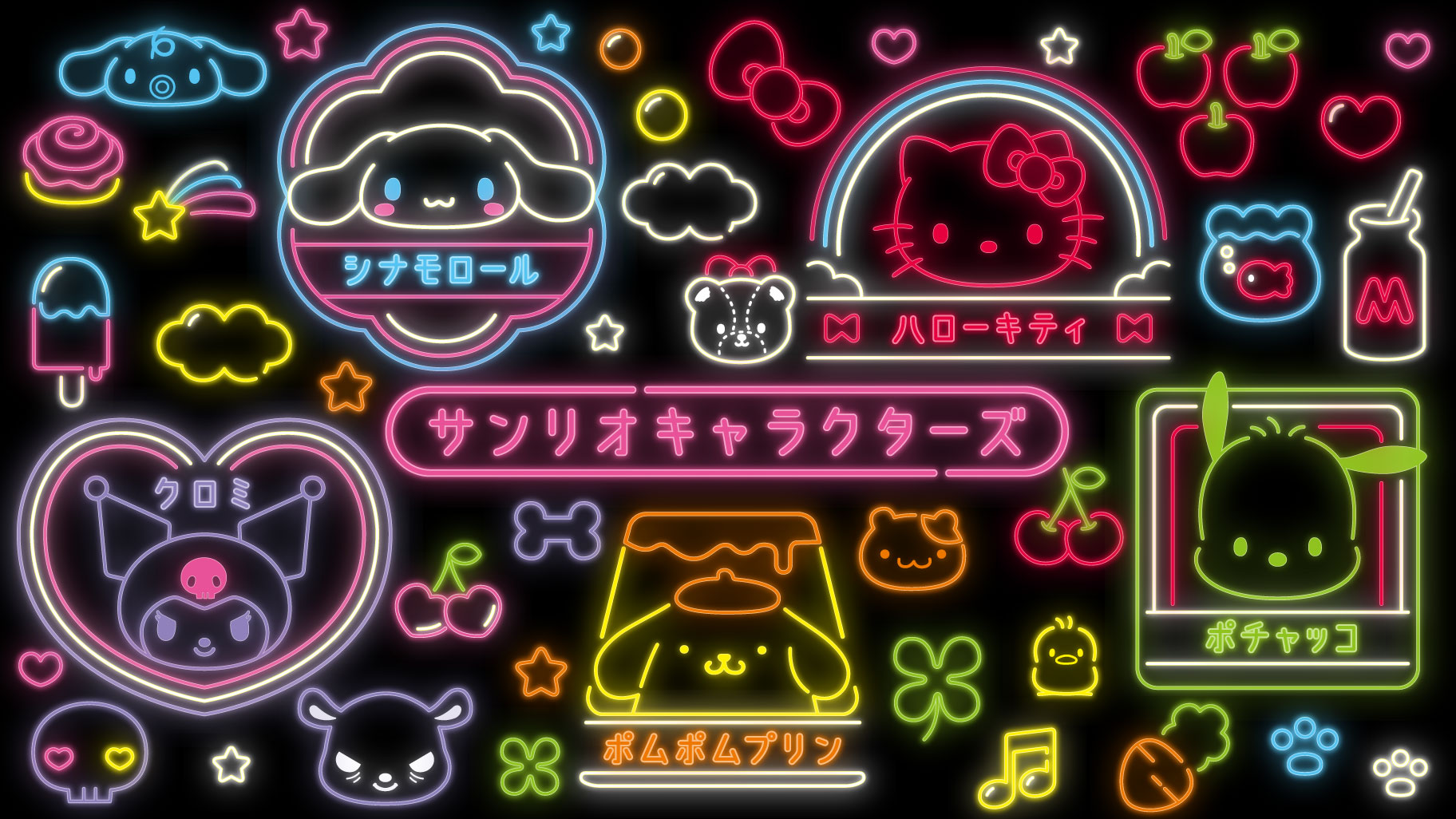 ネオンライト ネオンサイン ネオン サンリオ シナモン シナモンロール