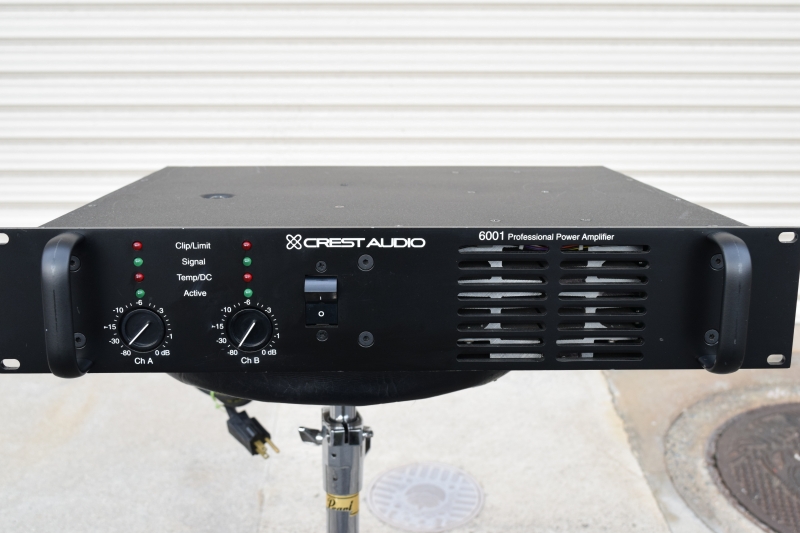 中古音響機材 CREST AUDIO Model 6001 700W】PA/SR パワーアンプ 通信販売