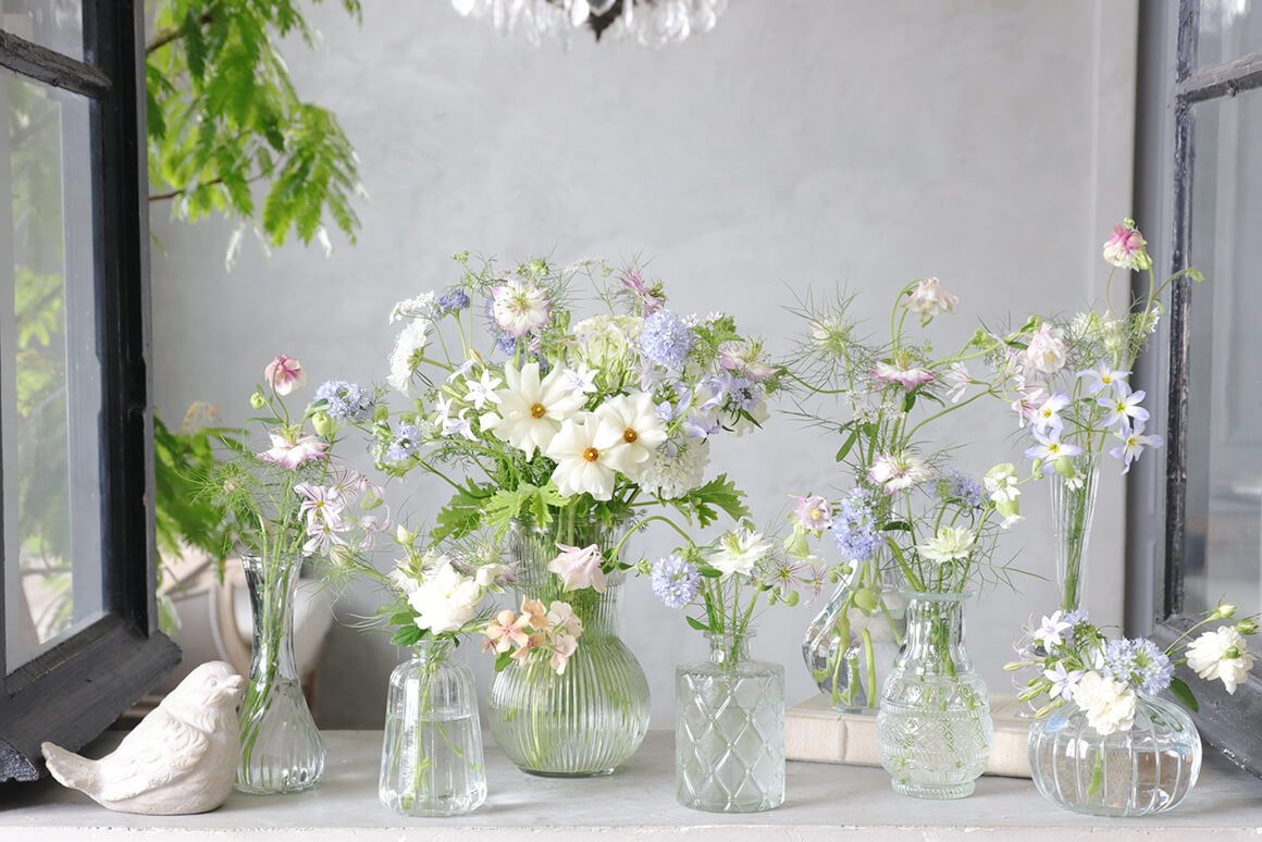 アンティークビミニガラスの花瓶 レトロガラスミニ花瓶 – kocol