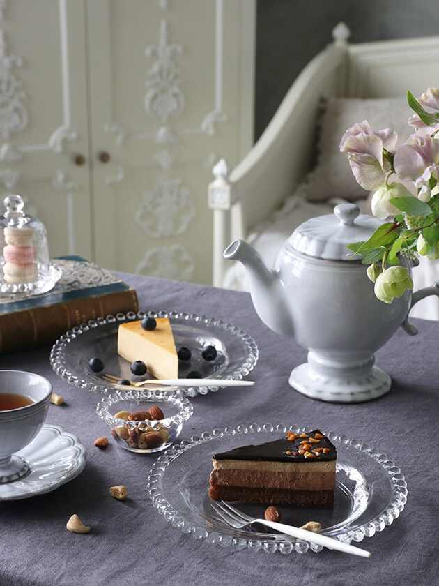 フランスアンティーク クリスタル プレート ラリック イヤープレート