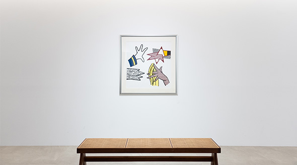 前田常作 直筆サイン『菊の図』リトグラフ＆シルクスクリーン シート