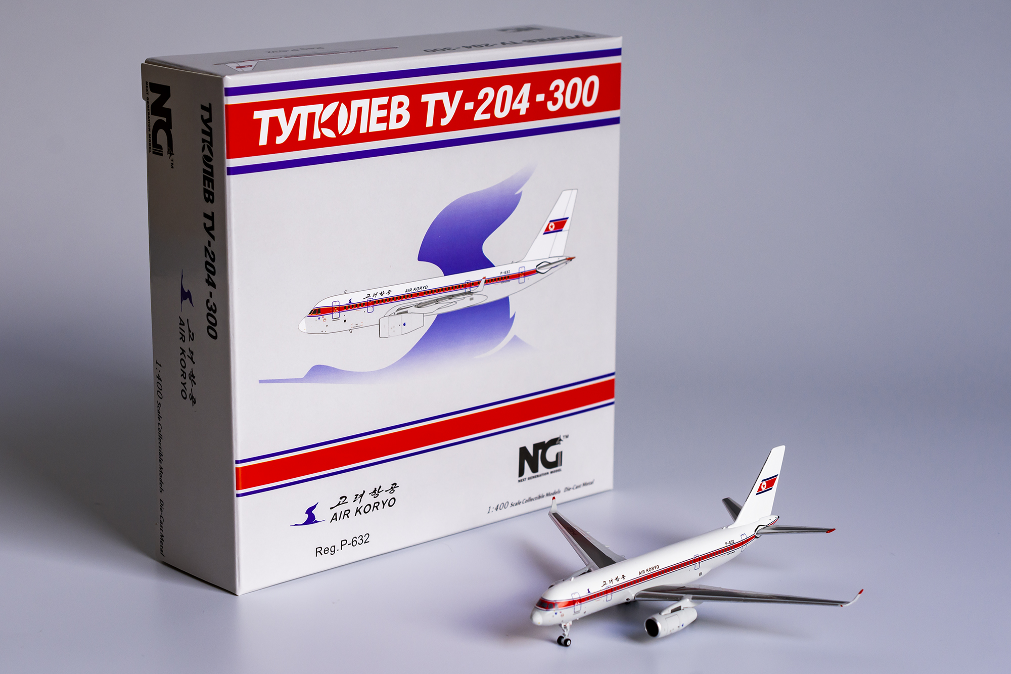 ScaleModelStore.com :: NG Models 1:400 - 41001 - Air Koryo Tupolev