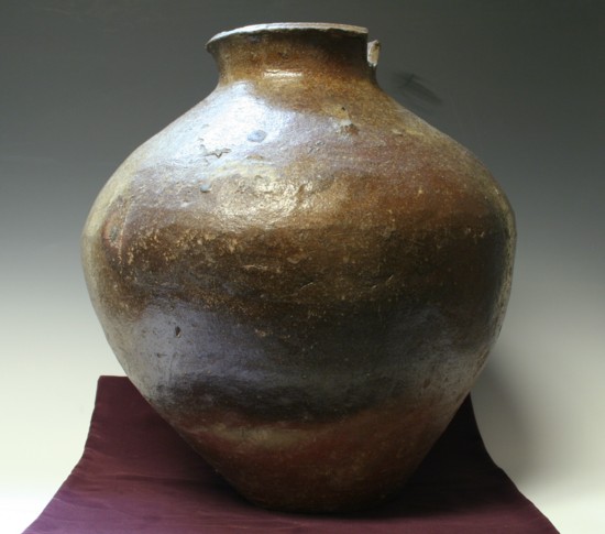 古美術青華堂｜F460 常滑焼・三耳壺（室町時代）