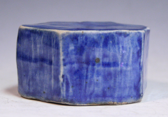 古美術青華堂｜H810 李朝・瑠璃釉六角水滴（韓国李朝時代）