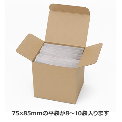 カートン ナチュラル 窓付 76×86×60:化粧箱net【紙箱/小箱/ギフト箱】