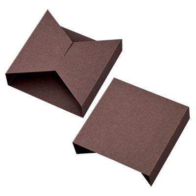 スリーブフタ 茶 120×120×30用: ギフトボックス・外箱｜包装資材・梱包