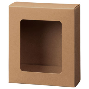 カートン クラフト 窓付 109×123×45: 中箱・カートン｜包装資材・梱包