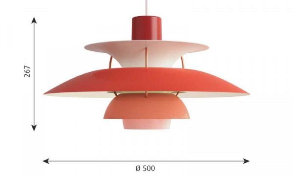 高品質版】ルイスポールセンPH5リプロダクト50cmローズグラデ