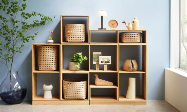 収納ボックス 正方形1/2 / キバコ日進木工（にっしんもっこう） | 公式