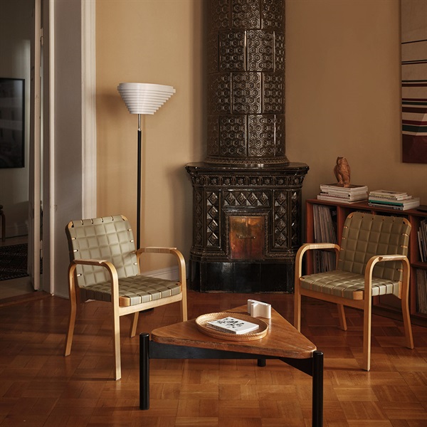 アームチェア 45 / ハニーステイン×レザー Spectrum リーフArtek