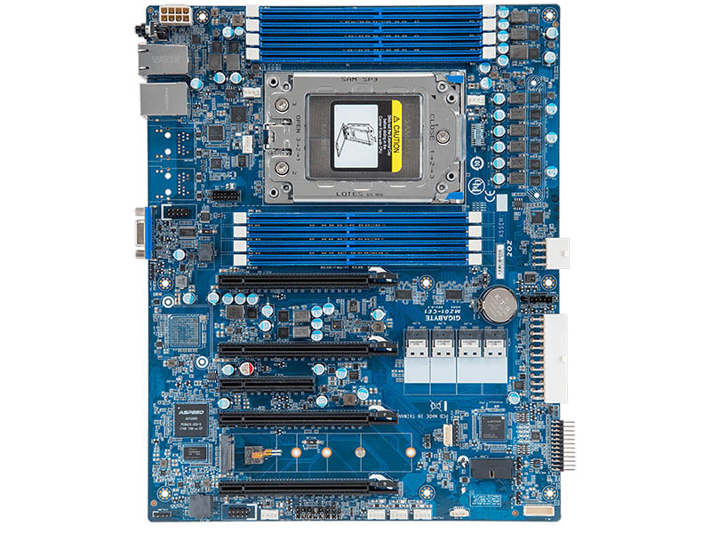 Gigabyte MZ01-CE1 Review an AMD EPYC ATX GPU Motherboard