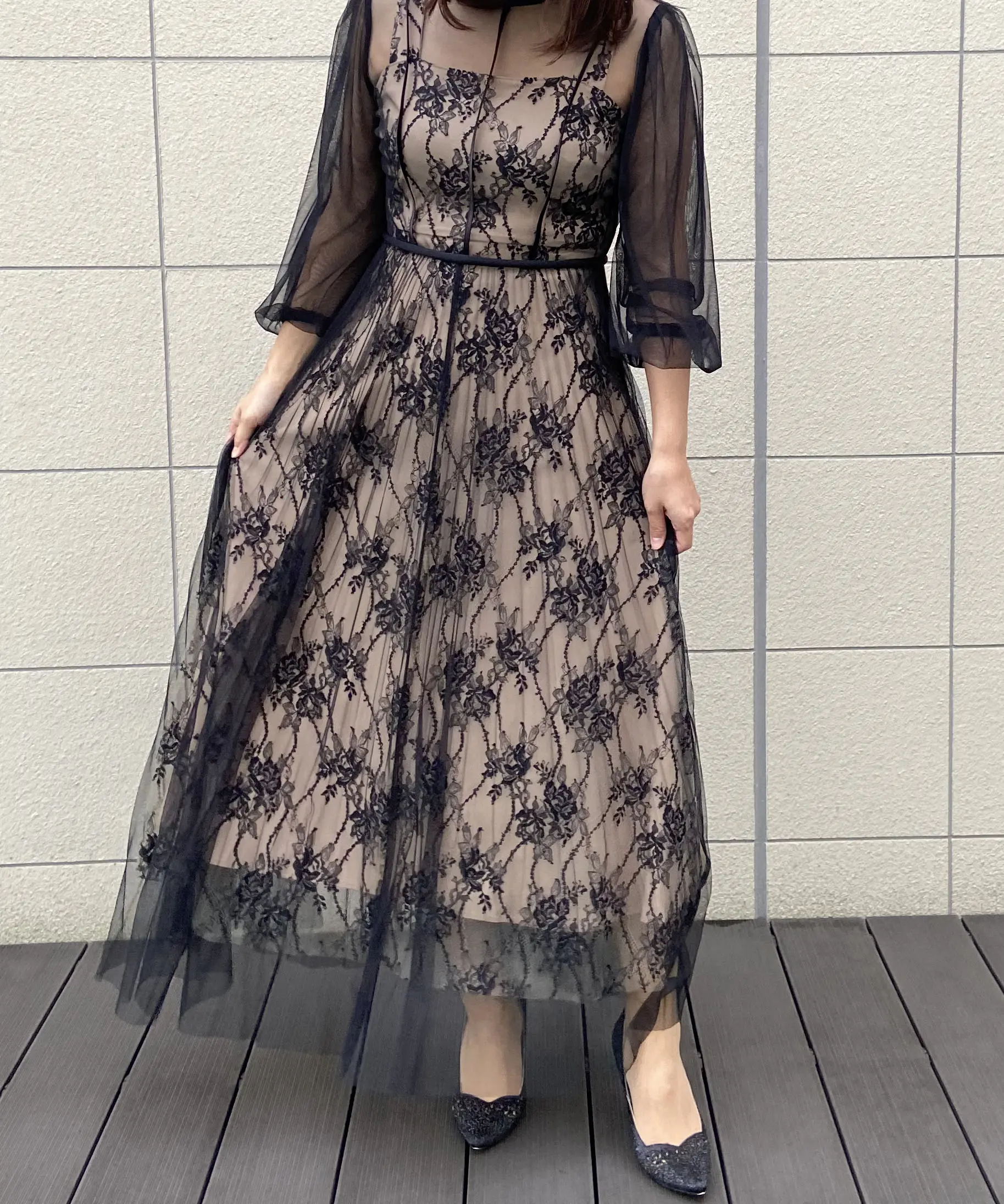 チュールレイヤードレス FRAY I.D（フレイアイディー）のレンタル