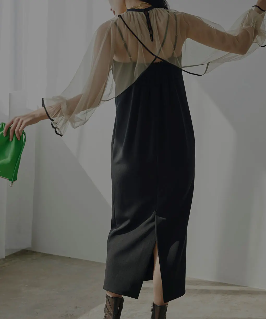 そのまま購入可能】【Sサイズ】MANY WAY AIRY VEIL DRESS Ameri