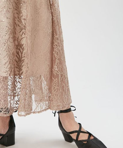 1サイズ】リーフレースパイピングドレス FRAY I.D（フレイアイディー