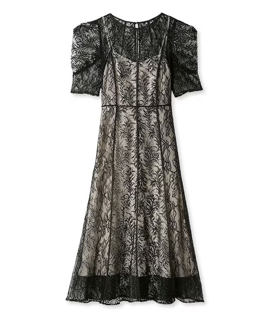 1サイズ】リーフレースパイピングドレス FRAY I.D（フレイアイディー