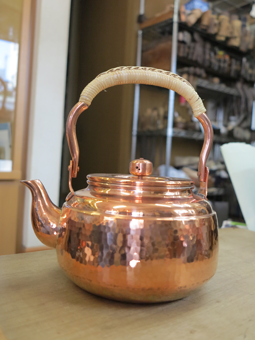 浅草 銅銀銅器 急須 茶こぼし 銀器 鎚起銅器 星野銅銀 銅銀銅器店