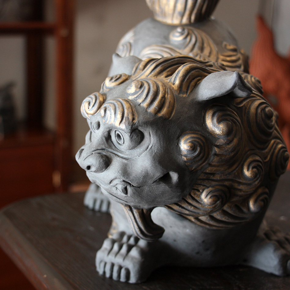 素晴らしいから獅子 シーサ昭和初期 除魔け緣起物