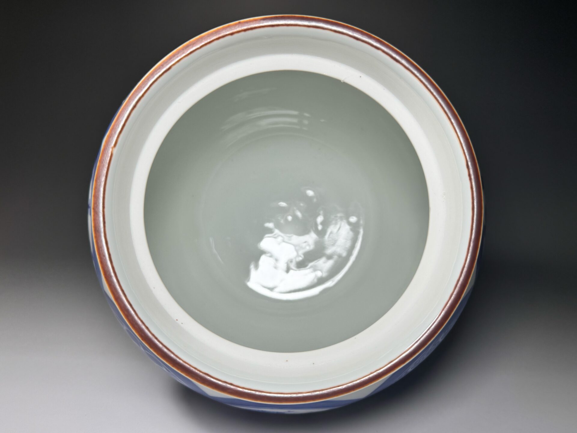 S583 水指 『丸紋帯 松竹梅』『加藤藤城作』 共箱 茶道具 加藤藤城