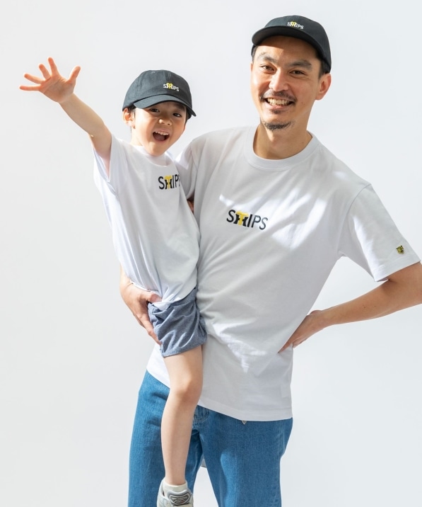 SHIPS KIDS:100～140cm /阪神タイガース×SHIPS ビッグ ロゴ Tシャツ